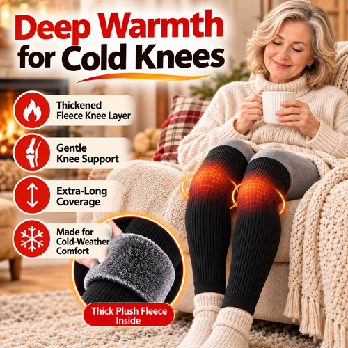 🔥🦵Extra Long Thermal Leg Warmers – Stay Warm All Winter