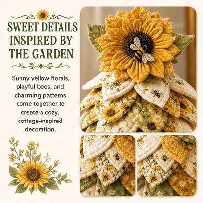 🌻Sunflower Bee Garden Tree DIY Kit - Handmade Fabric Tabletop Tree Decor