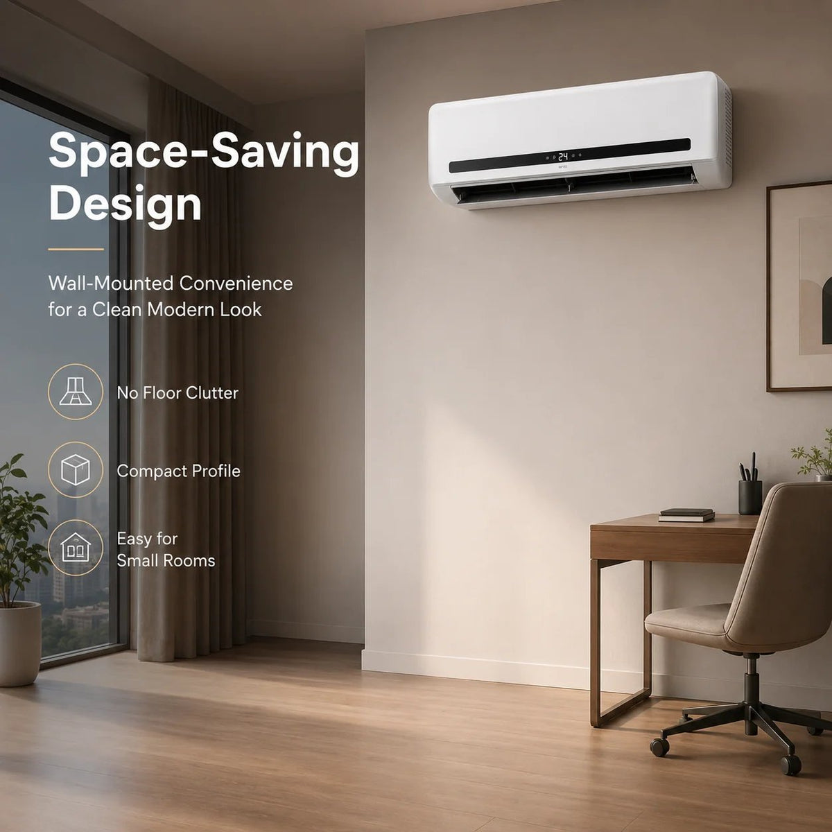 🔥 50% OFF – 2-in-1 Wall-Mounted Heater & Air Cooler
