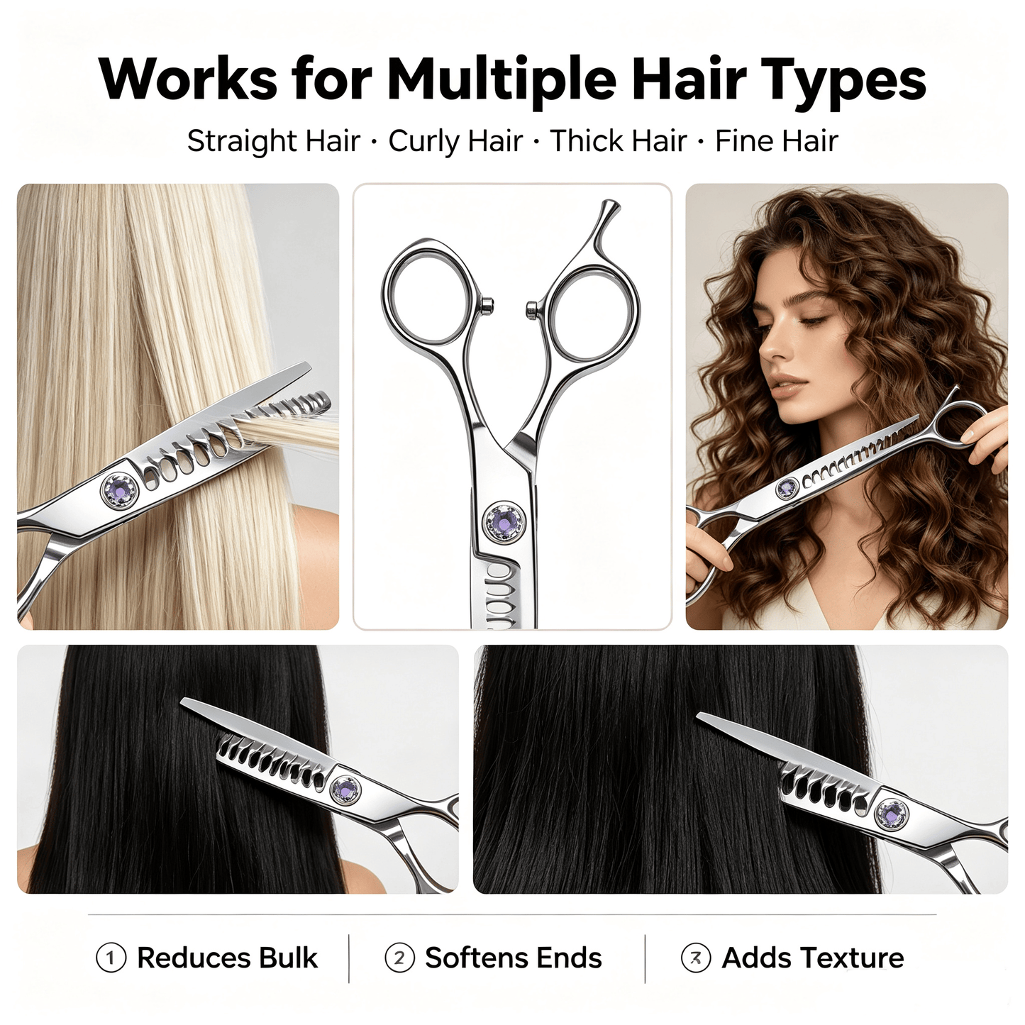 ✂️ Professional Hair Thinning Scissors – Stainless Steel Texturizing Shears