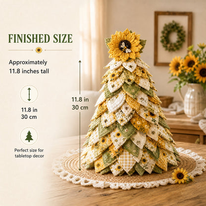 🌻Sunflower Bee Garden Tree DIY Kit - Handmade Fabric Tabletop Tree Decor