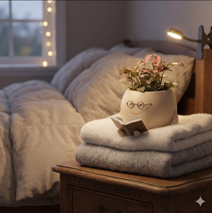 Smiling Face Rocking Chair Flower Pot