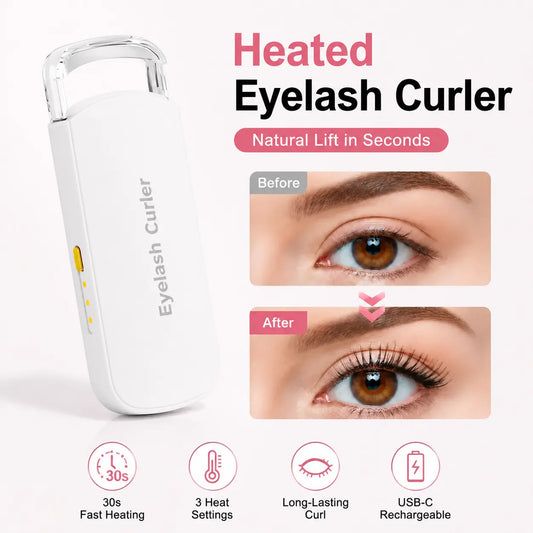 Thermal Eyelash Curler USB Rechargeable for Sensitive Skin