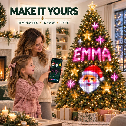 🔥 In Stock 100pcs — Ships Within 24 Hours 🎄 Smart Pixel Christmas Tree Lights | Create Your Own Animated Light Show