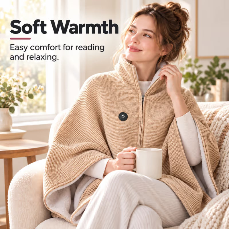 🛋️ Wearable Heated Blanket for Cozy Couch & Desk Comfort 🔥