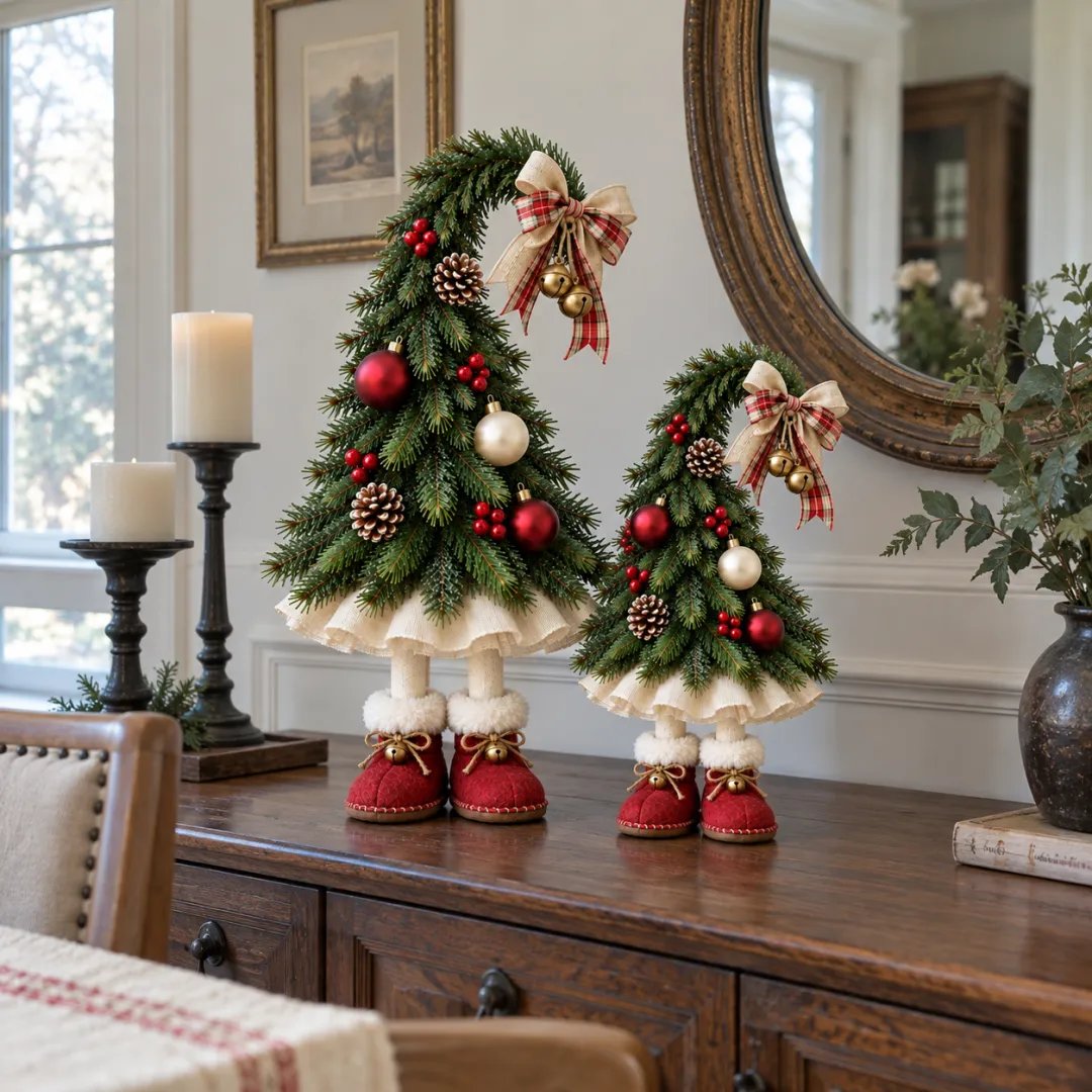 ✨Whimsical Christmas Elf Tree Decor—A Charming Tree🎄