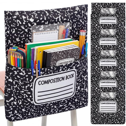 🎒 Classroom Chair Pocket Organizer – 17×19in Washable Seat Storage Pouch