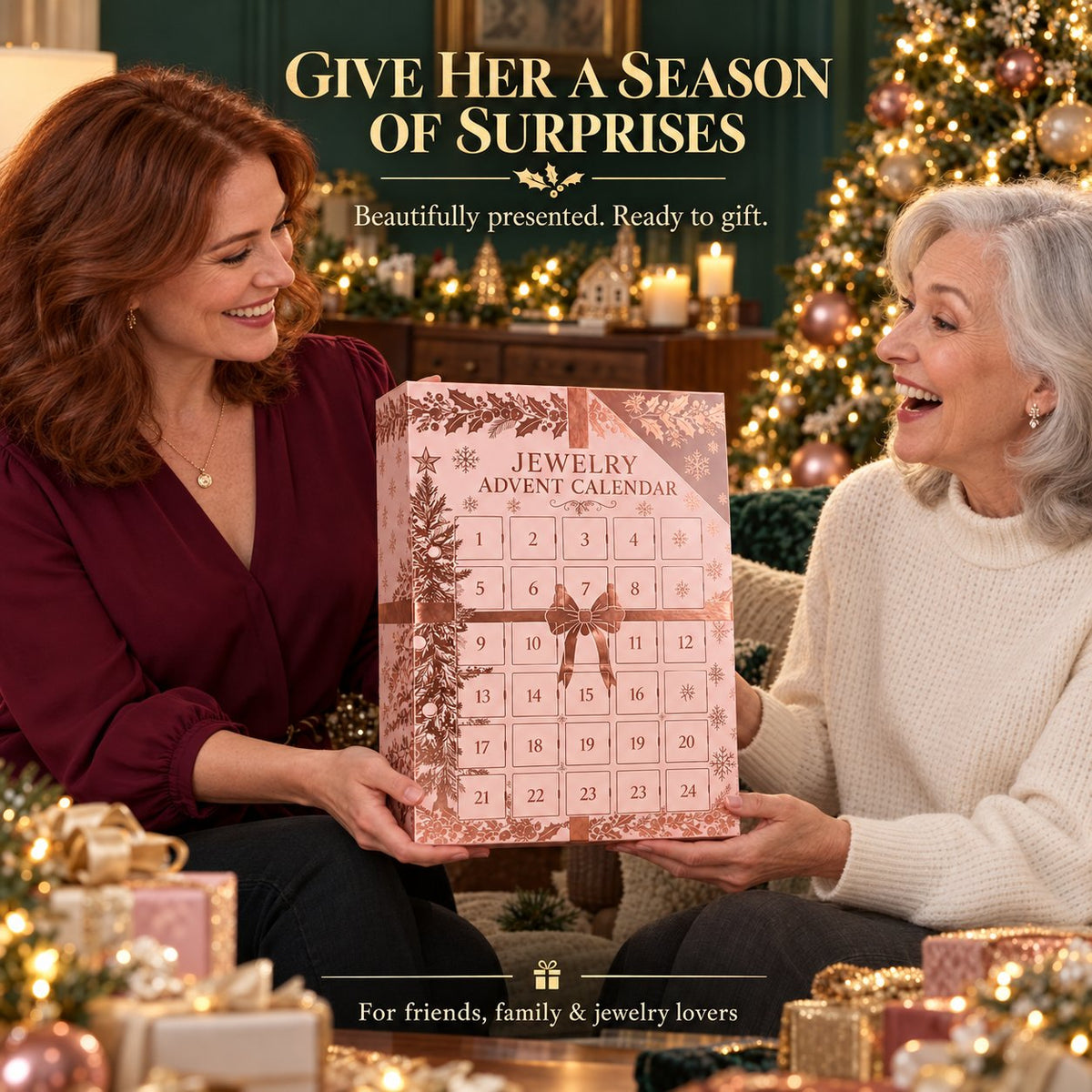 🎄 24-Day Jewelry Advent Calendar — A Little Sparkle Behind Every Door ✨🎁