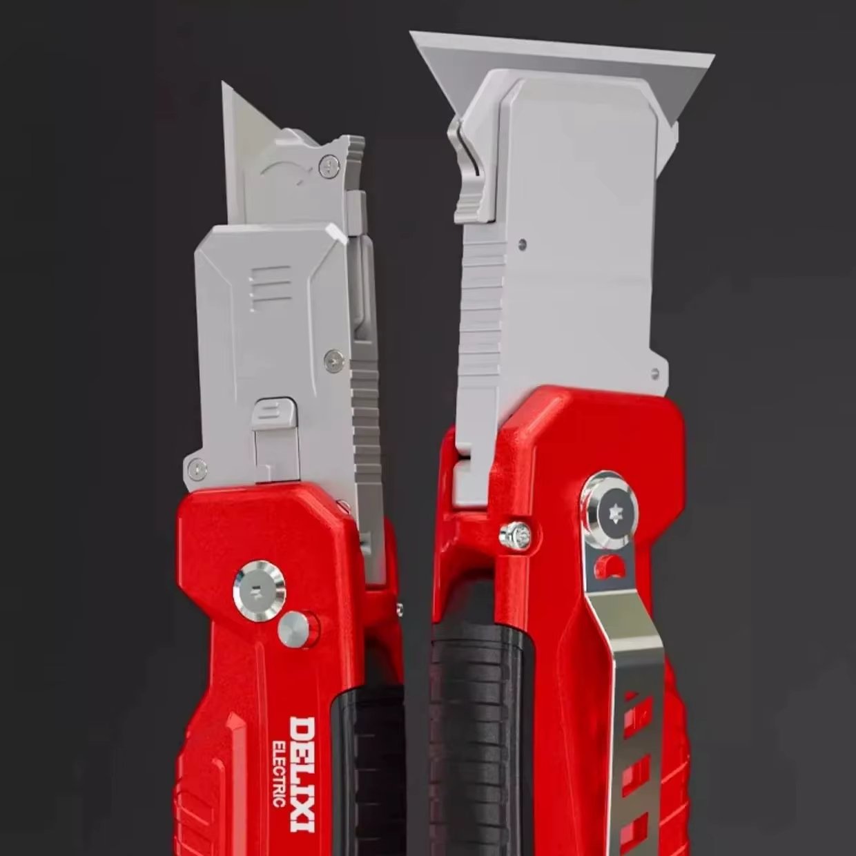 2026 New 2-in-1 Folding Box Cutter with Blade Storage