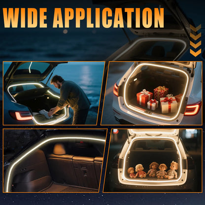 168 Inch Waterproof Car Trunk LED Light Strip with Motion Sensor