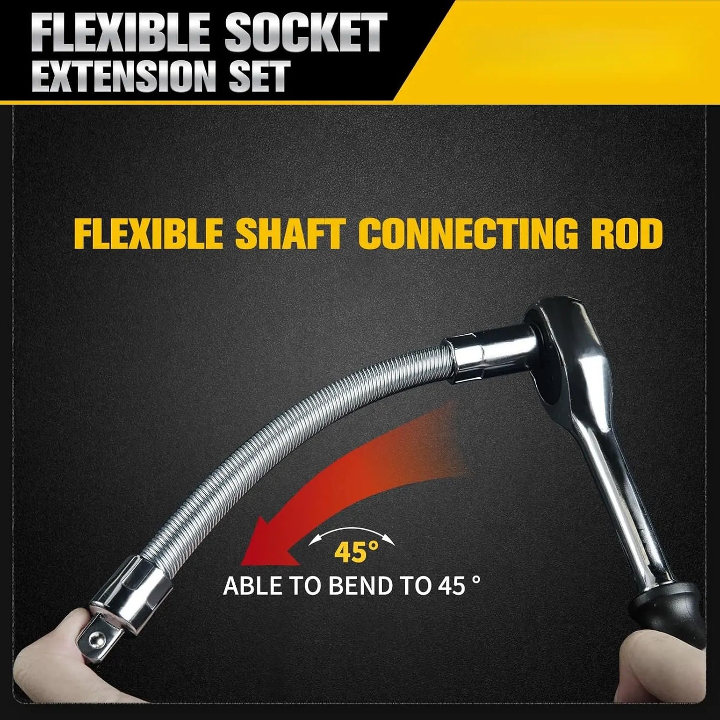 🚗50% OFF TODAY🔧 Flexible Shaft Socket Tool for Tight Spaces⚡Bends Twists & Reaches Anywhere