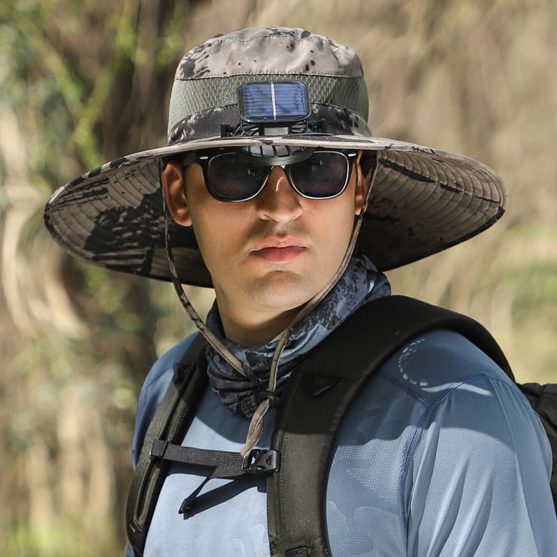 🔥Summer Hot Sale 49% OFF⚡2026 New Ultralight Solar Fan Sun Hat🎁Lighter Than a Baseball!⚾