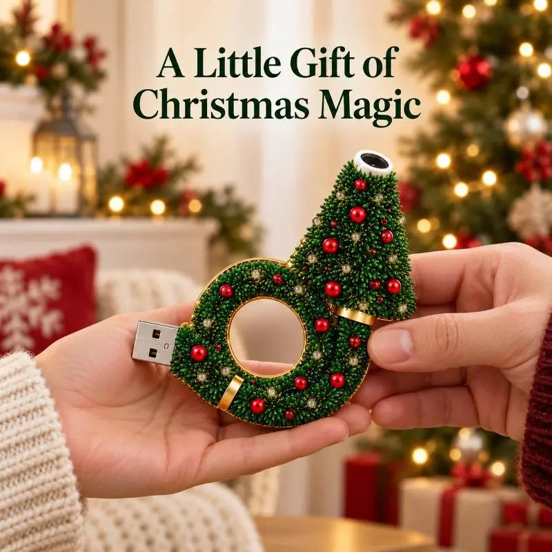 🎄 50% OFF Christmas Projector Night Light ✨ USB Holiday Wall Projector