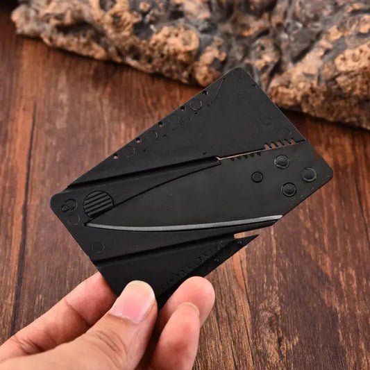 🔥Multipurpose Folding Card Tool – Ultra-Slim Stainless Steel Outdoor Utility Tool