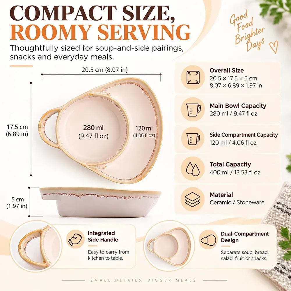 🍲 49% OFF Ceramic Soup & Toasty Bowl – Rustic Reactive Glaze Design ✨