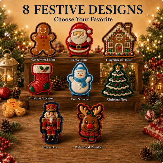 ⏳ Last Day 49% OFF – 🎄 Christmas Mini Pie Mold Collection (8 Festive Designs) 🥧