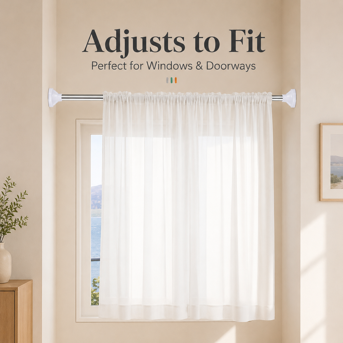 🔥49% OFF TODAY🧺 No-Drill Expandable Closet Rod– No Drilling, Fully Adjustable