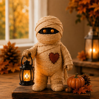 🔥Last Day 49% OFF -🎃 Cute Spooky Halloween Mantel Figurine – Cozy Resin Decor 🍂