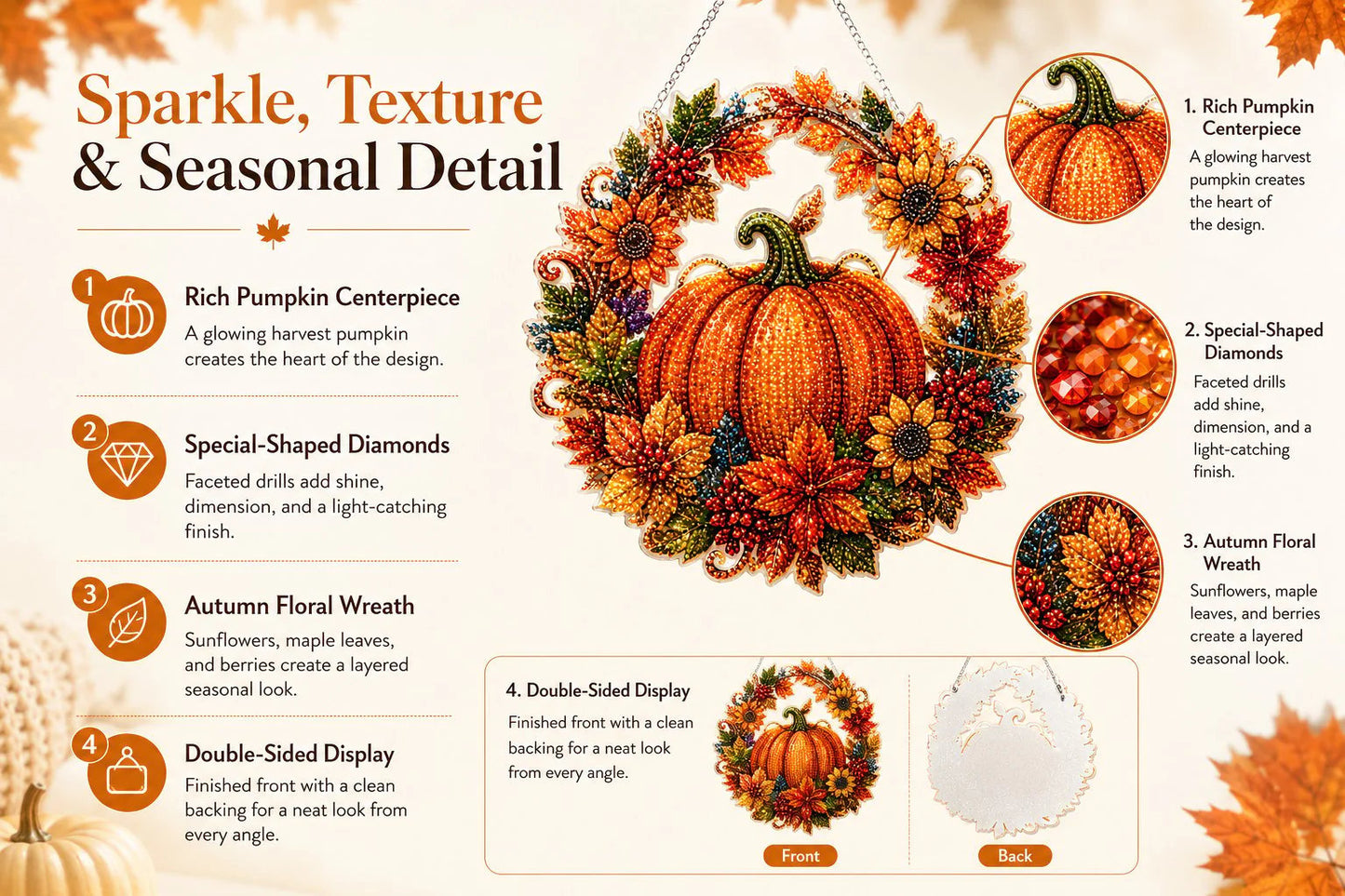 🎃 DIY Halloween Diamond Art Ornament | Sparkling Hanging Decor ✨