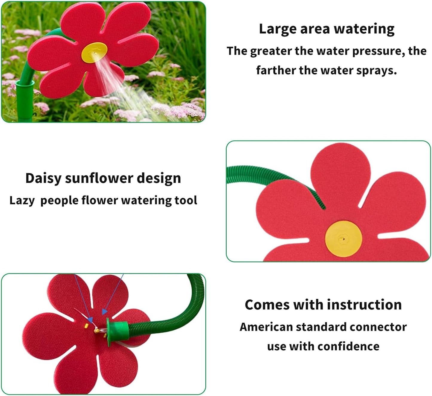 💦Crazy Dancing Daisy Garden Sprinkler Toy for Lawn Irrigation & Dog Fun 🌻💦