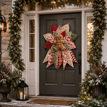 🎄 Oversized Christmas Quilted Door Hanger DIY Sewing Kit (23–25") 🪡