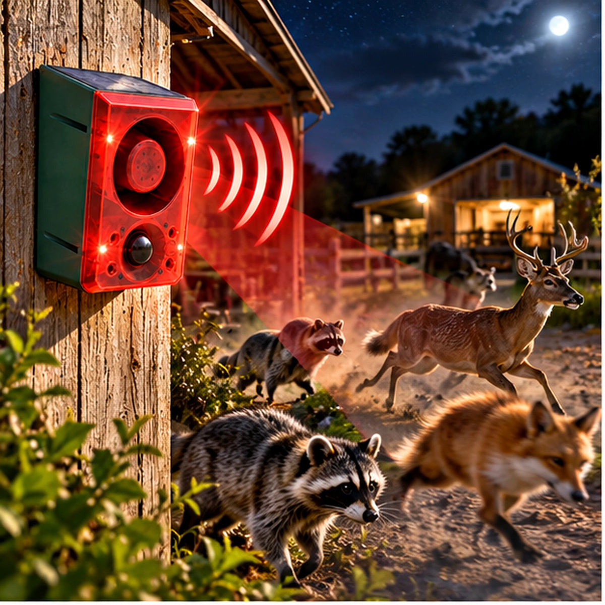 ☀️ Solar Motion Sensor Security Alarm – Wireless Outdoor Protection🚨