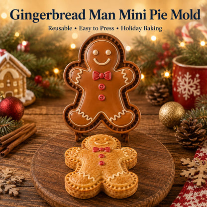 ⏳ Last Day 49% OFF – 🎄 Christmas Mini Pie Mold Collection (8 Festive Designs) 🥧