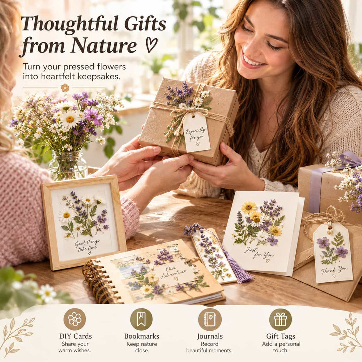 🌸🍃 Mini Portable Flower Press – Preserve Blooms & Create Lasting Keepsakes