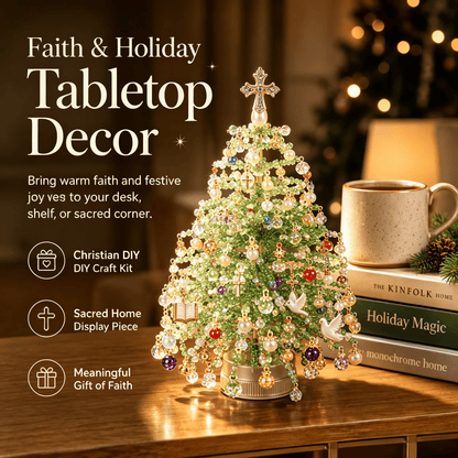 🎄 DIY Beaded Christmas Tree Kit – Handmade Holiday Craft