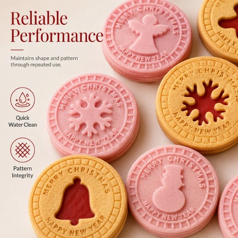 🔥HOT SALE 49% OFF🎄 Festive 3D Christmas Cookie Stamp and Baking Mold 🍪