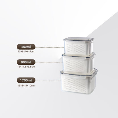 The Ultimate 3-6pc Fridge Organizer Set - Keep Food Fresh 3x Longer! 🥬✨