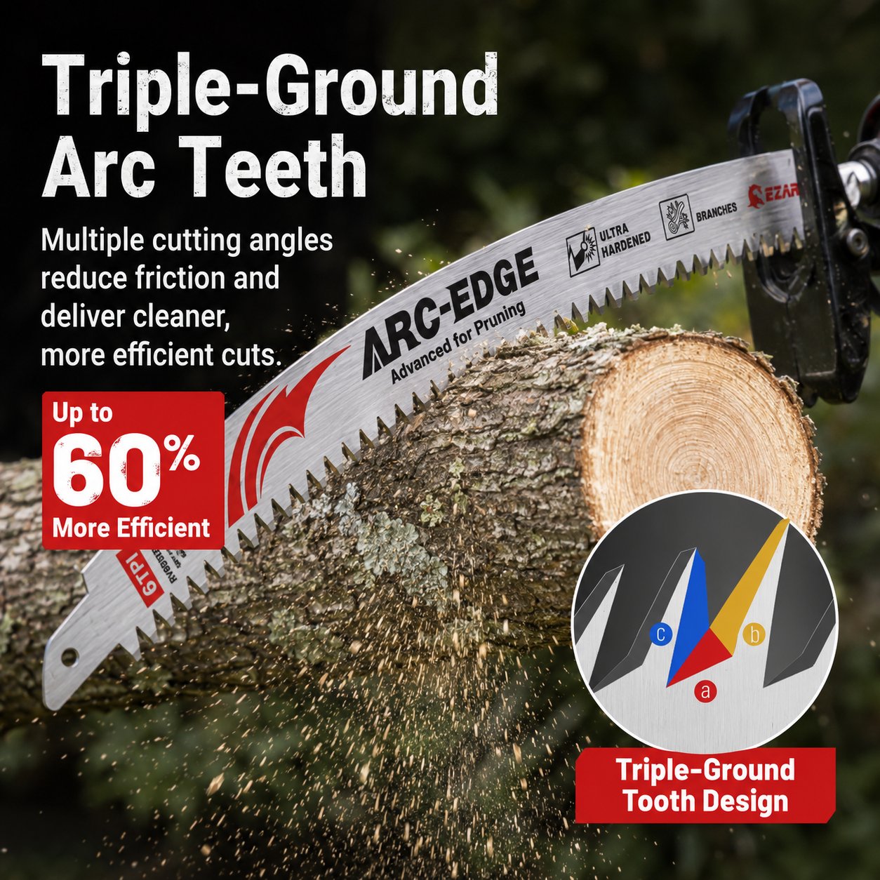 🪚 15-Inch Japanese-Style Heavy Duty Forged Blade Saw CRV Steel Hand Pull Saw 🌳