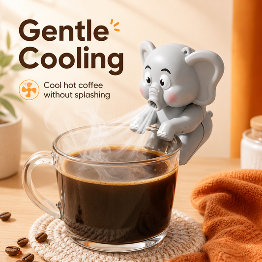 Cute Elephant-Shaped Fan