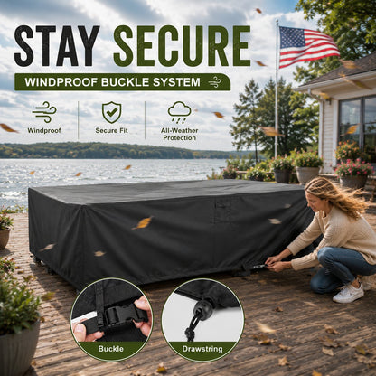 🛋️ All-Weather Waterproof Patio Sofa Cover