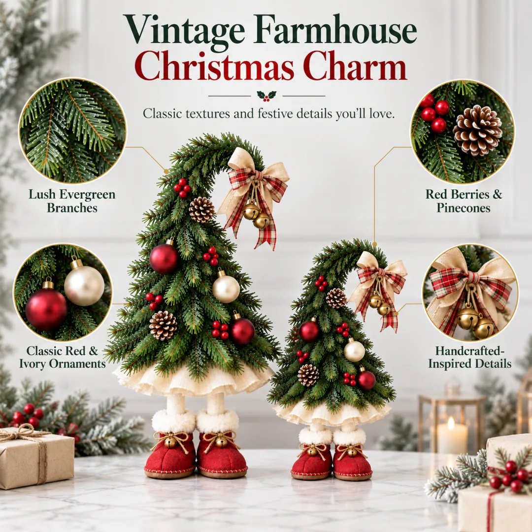 ✨Whimsical Christmas Elf Tree Decor—A Charming Tree🎄