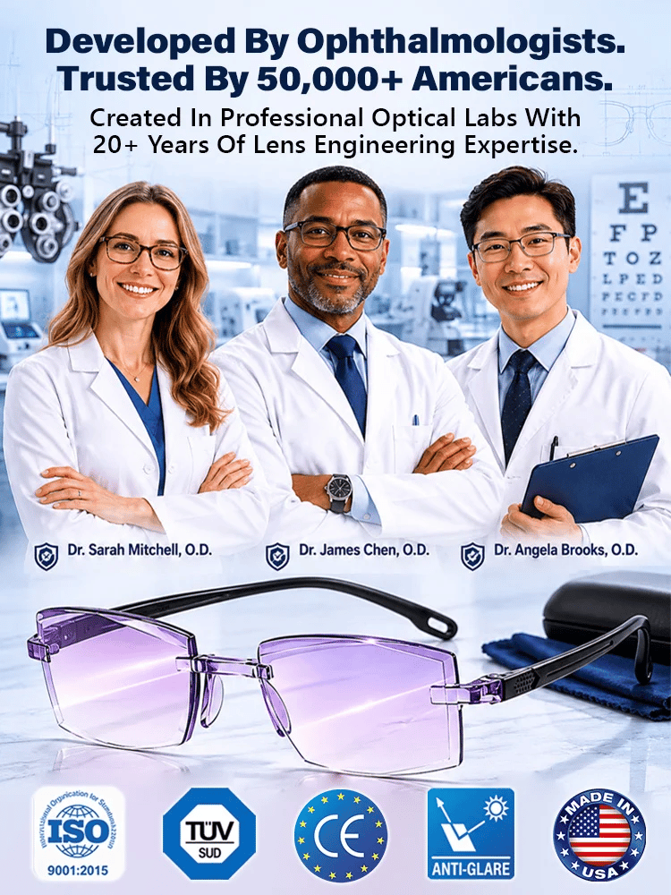 👓 Auto-Focus Adaptive Glasses with Self-Tinting, Blue-Light & UV Protection 🌤️