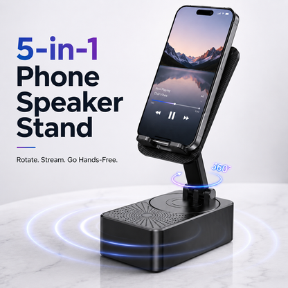 📱 5-in-1 Phone Speaker Stand