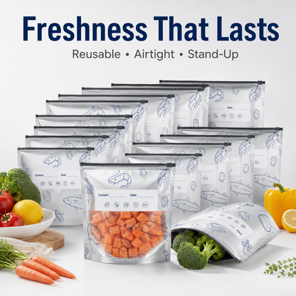 🥩 Premium Thickened Stand-Up Food Bags