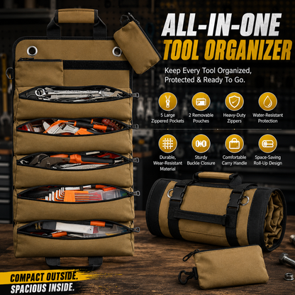 🛠️ Universal Heavy-Duty Roll-Up Tool Bag
