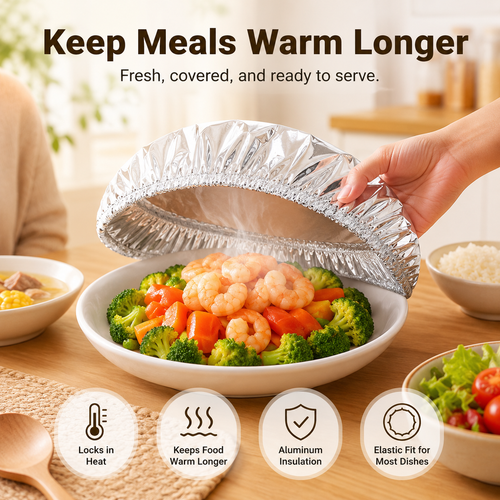 🔥 Reusable Thermal Dish Covers – Keep Food Warm & Fresh Longer