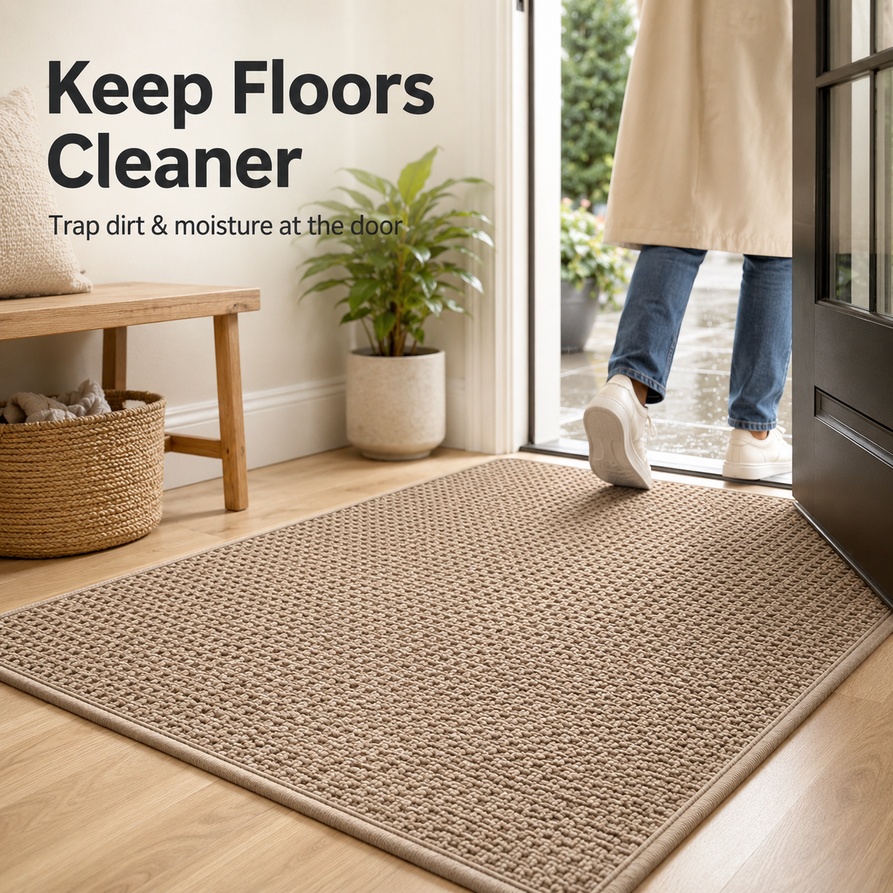🐾 Cozy Soft Dirt-Trapper Indoor Mat
