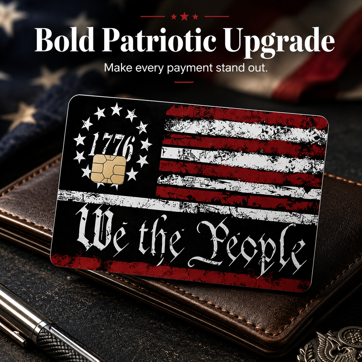 ✨U.S. 250th Anniversary "We the People" Card Sticker 🦅