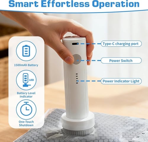 ✈️49% OFF TODAY🧳 Travel Vacuum Storage Bags with Electric Pump