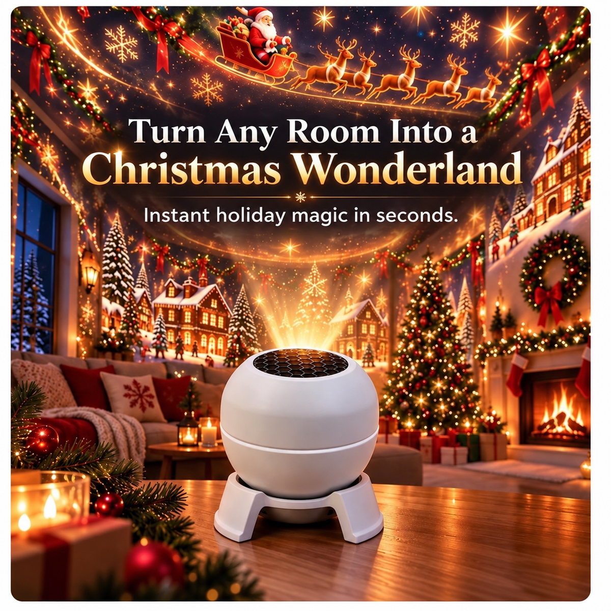 Turn Any Room Into a Christmas Wonderland – Holiday Projection Night Light