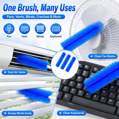 🧹 Flexible Bendable Dust Cleaning Brush | Reusable Multi-Surface Duster