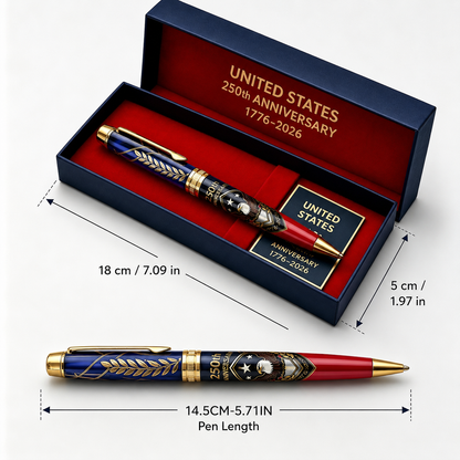 ⌛ FINAL DAY | 55% OFF: Luxury America 250th Anniversary Commemorative Pen Set 🇺🇸✒️