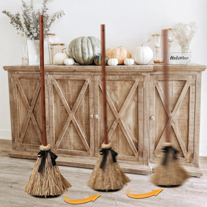 💥Halloween Sale 50% OFF🧙‍♀️Magic Floating Witch Broom™ 🧹 | Animated Sound-Activated Halloween Prop 🎃