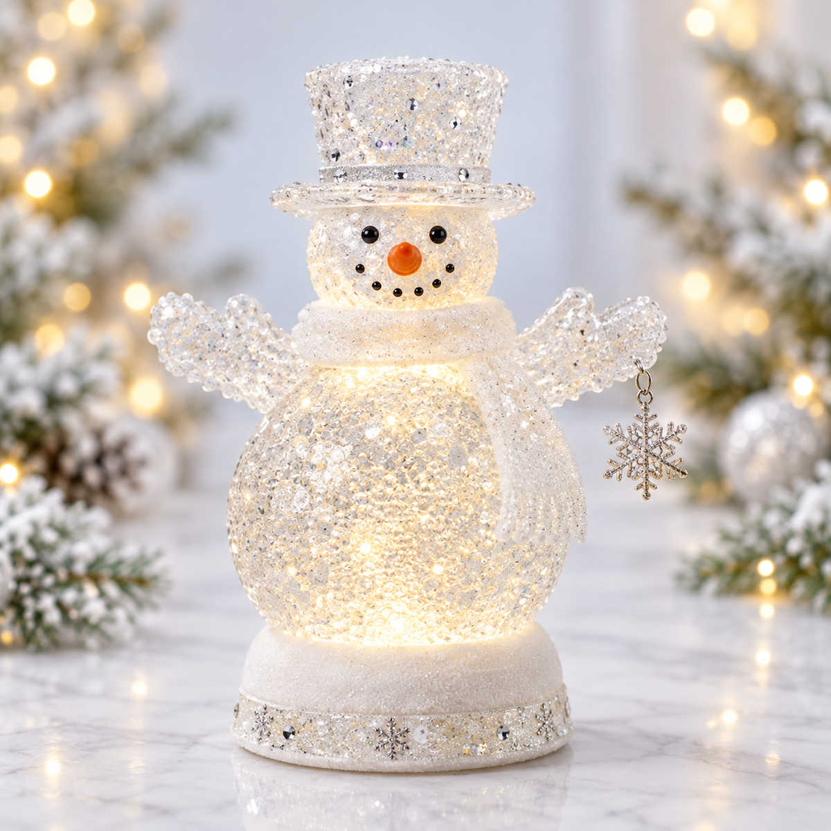 🎄 Enchanted Musical Snowfall Christmas Lantern with Glowing Lights