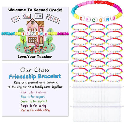 🏆Limited Time Sale 49% OFF✨🌈Pack of 25 Welcome BeadBracelets - StrengthenClassroom Friendship & SpreadWarm Kindness!