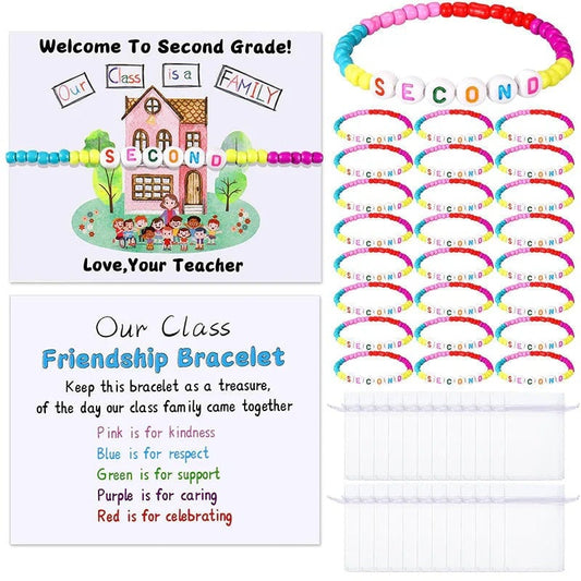 🏆Limited Time Sale 49% OFF✨🌈Pack of 25 Welcome BeadBracelets - StrengthenClassroom Friendship & SpreadWarm Kindness!
